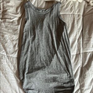 Gray open back lululemon tank top